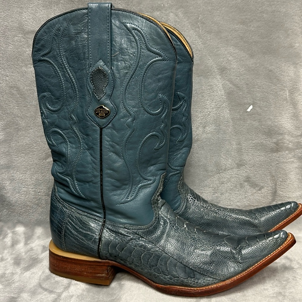 Los Altos Eel Pointed Toe Cowboy Boots Size 11 1/2